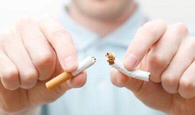 What happens to the body when the cigarettes